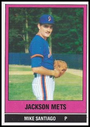 1986 TCMA Jackson Mets 9 Mike Santiago